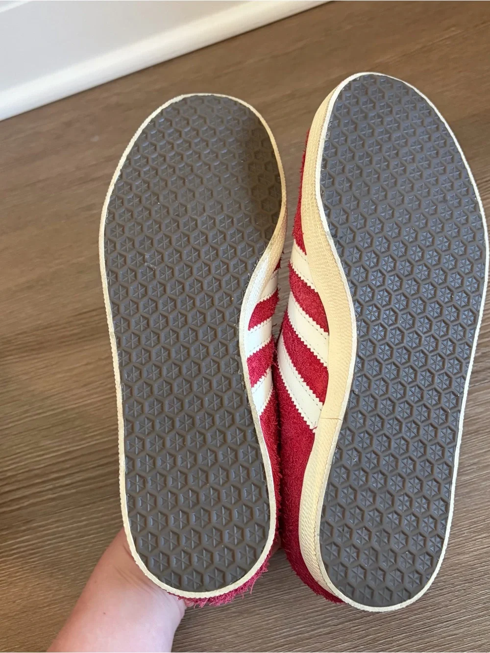 adidas Suede Sneakers - Red & White